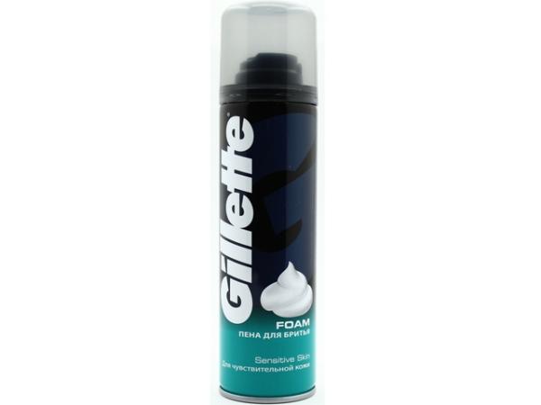 Gillette пена д/бритья для чувствительной кожи 200ml