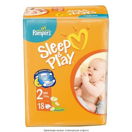 Подгузники Pampers "Sleep&play" N2 18штук