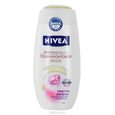 Гель для душа Nivea бриллиантовая роса  250мл.