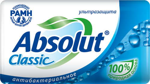 Туалетное мыло "Absolut" Классик ультразащита 90гр.