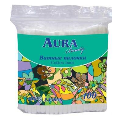 Ватные палочки Aura  100 шт пэ
