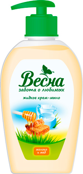 ВЕСНА мыло жидкое МОЛОКО И МЕД 280мл