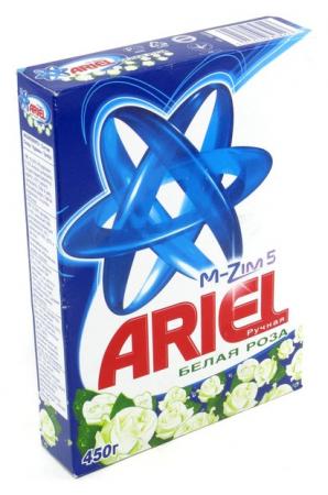 Стиральный порошок ARIEL Белая роза 450г для ручной стирки