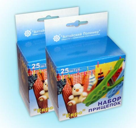 Прищепка бельевая Евро набор 25 шт